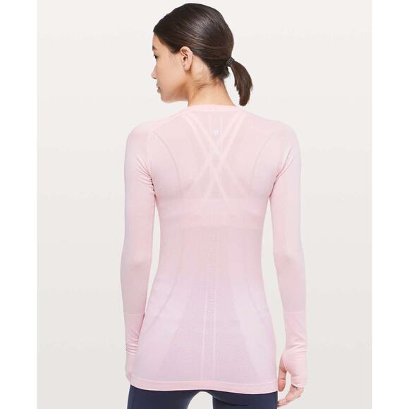 Lululemon Light Pink Swiftly Long Sleeve Top - Picture 2 of 9